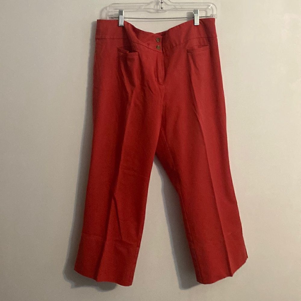Loft Coral capris pants, size 14